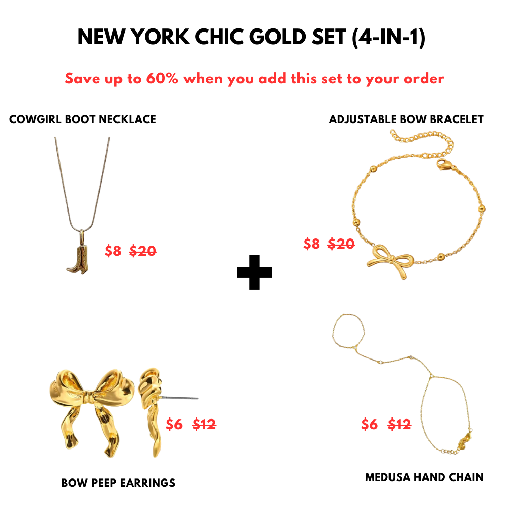 NEW YORK CHIC GOLD SET (4-IN-1)