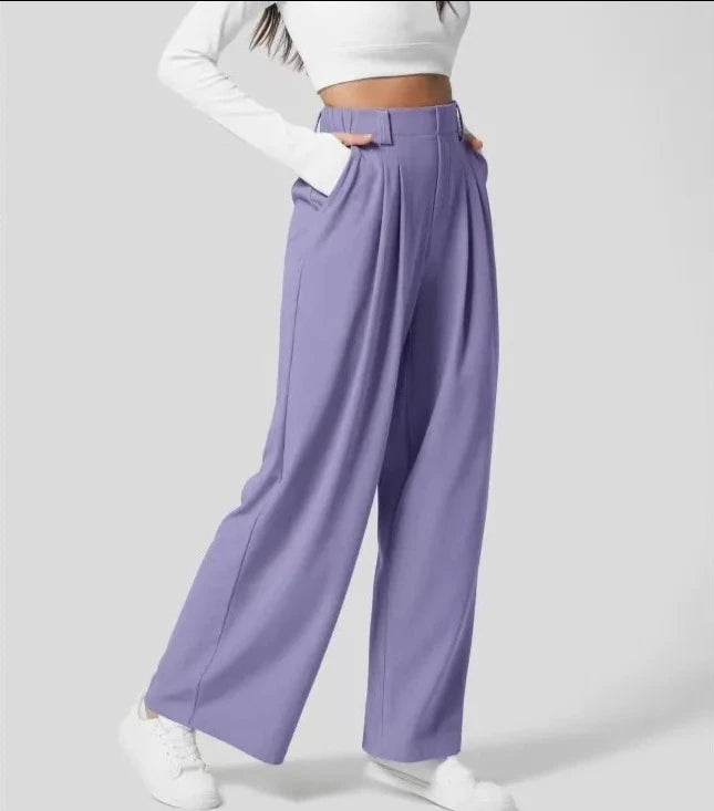 Kamari Wide-Leg Waffle Pant