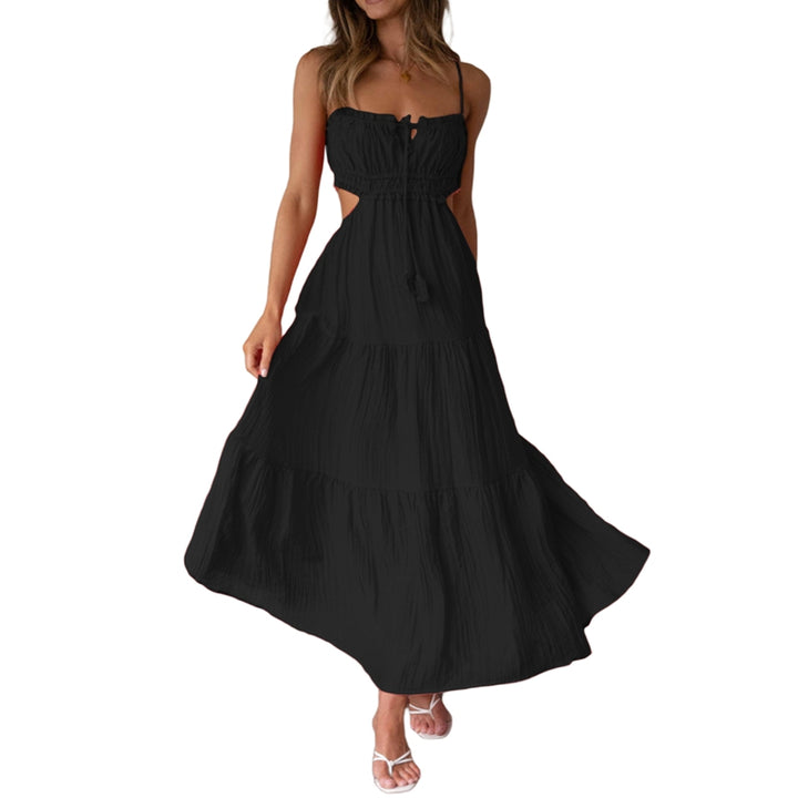 Perri Flowy Frill Trim Maxi Dress