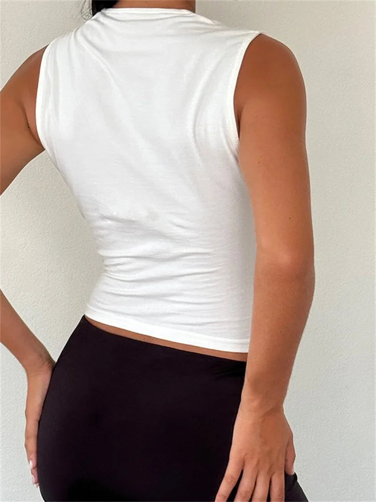 Bryna Ribbed Bow Tank Top