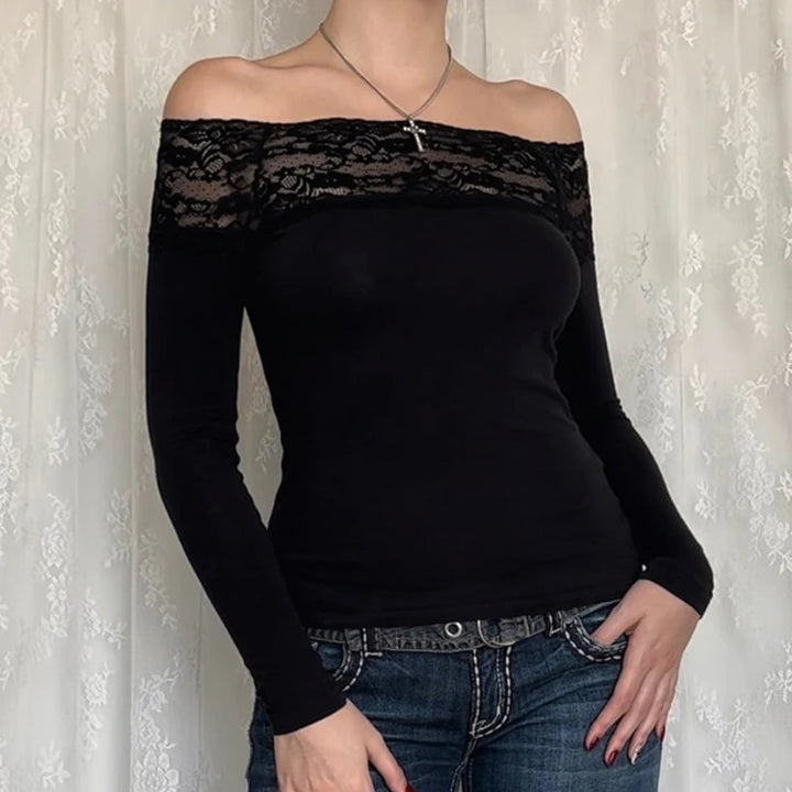 Off Shoulder Lace Tank Top