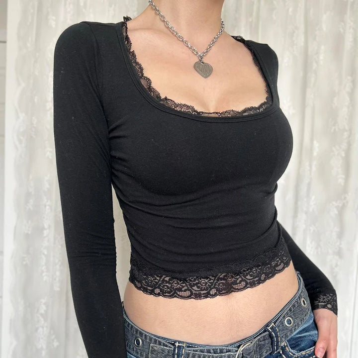 Vintage Lace Crop Top