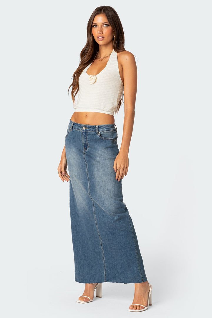 Elvina Denim Maxi Skirt