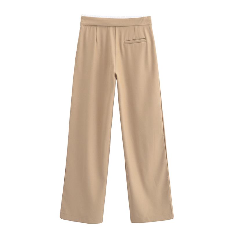 Low Rise Drawstring Wide Leg Pant