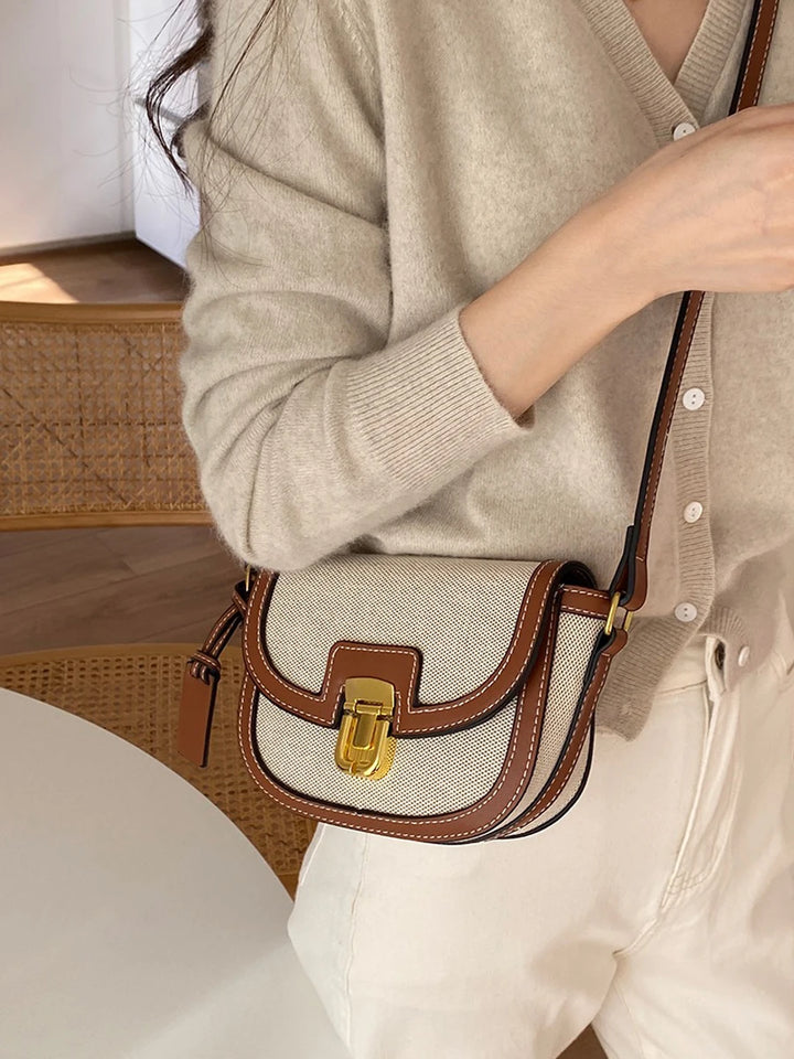 Retro Crossbody Saddle Bag