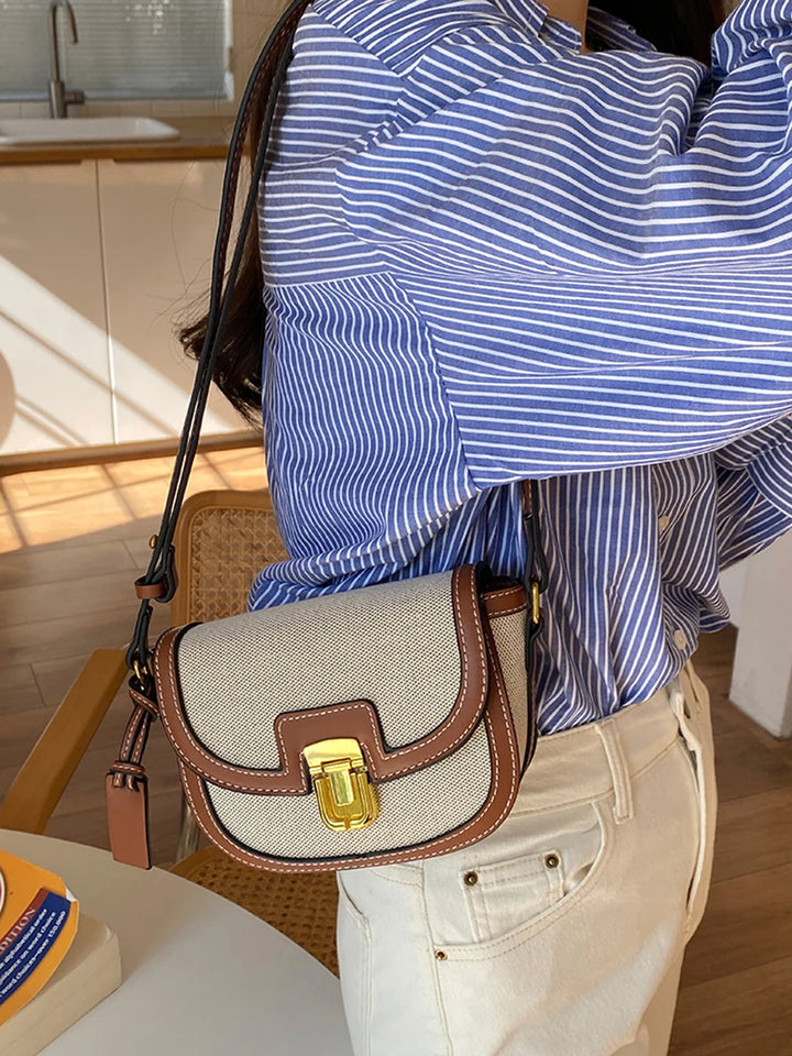 Retro Crossbody Saddle Bag