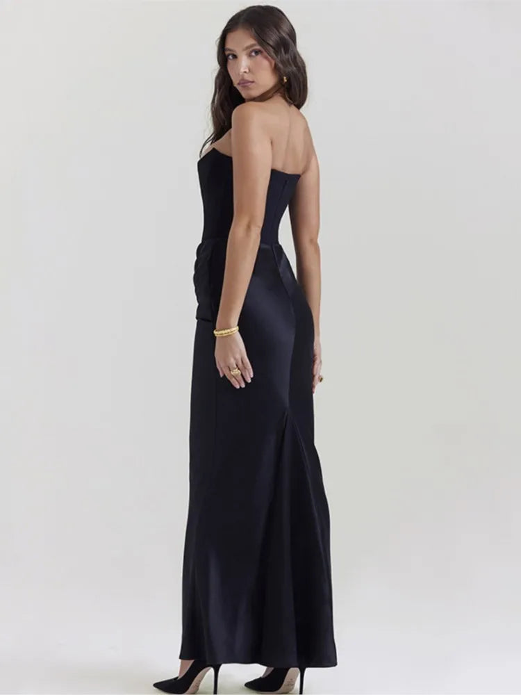 Zariah Strapless Corset Maxi Dress