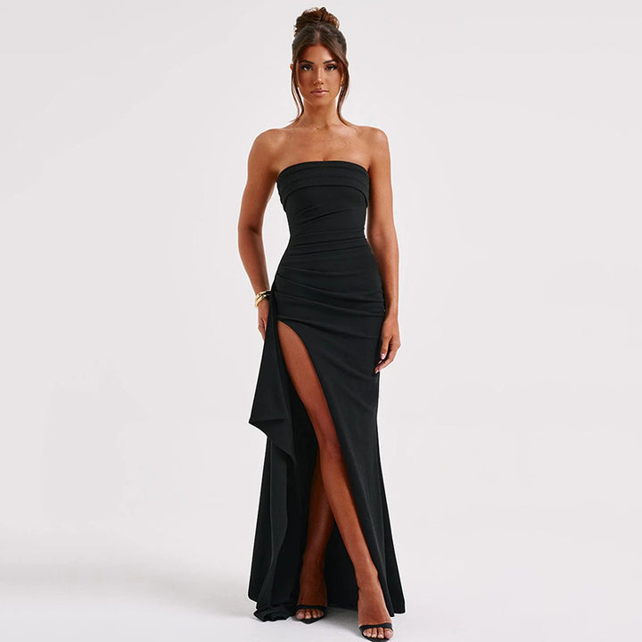 Rosanna Backless Split Maxi Dress