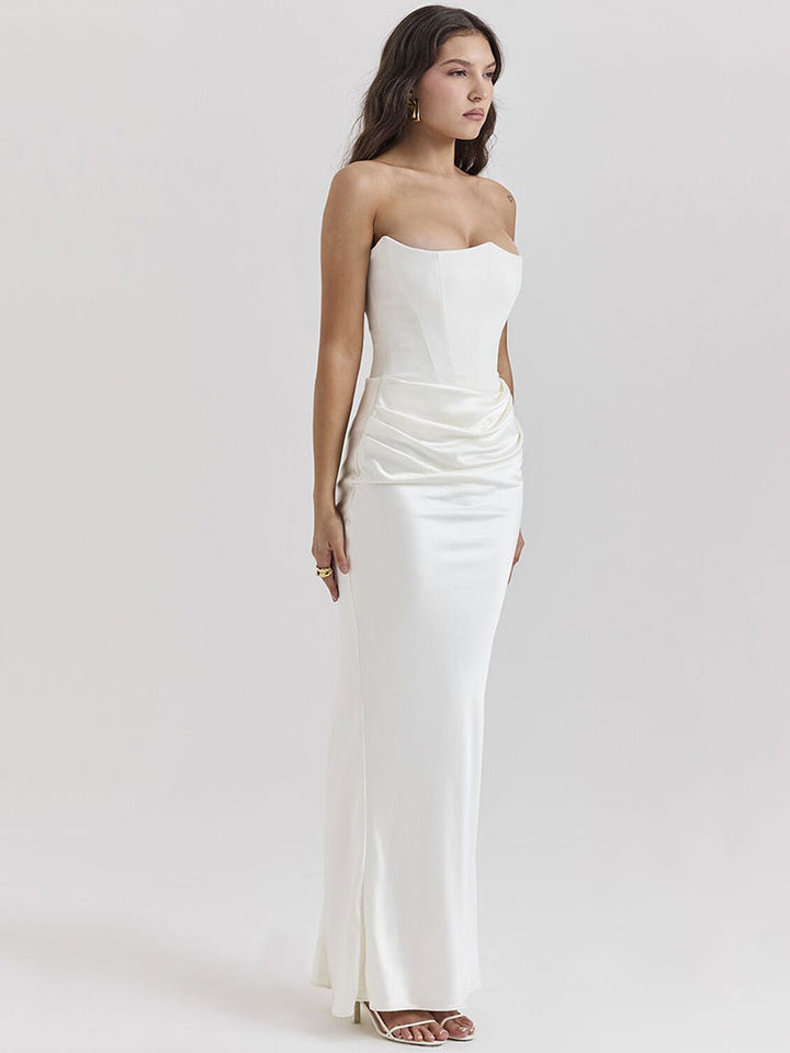 Zariah Strapless Corset Maxi Dress