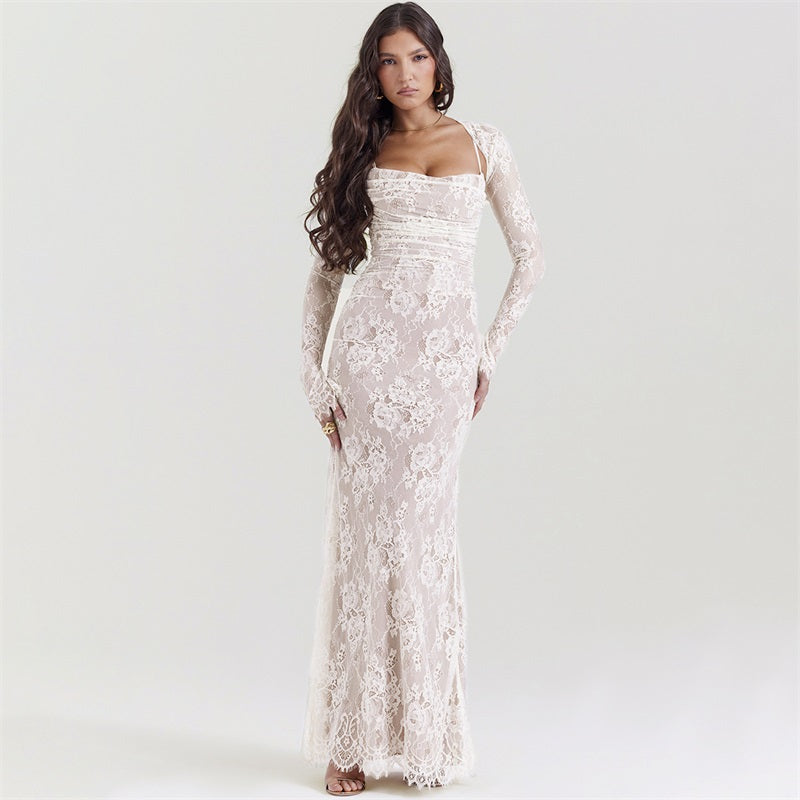 Ariella Vintage Lace Maxi Dress